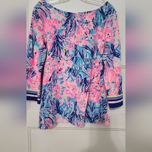 XL lilly pulitzer boat neck cotton top